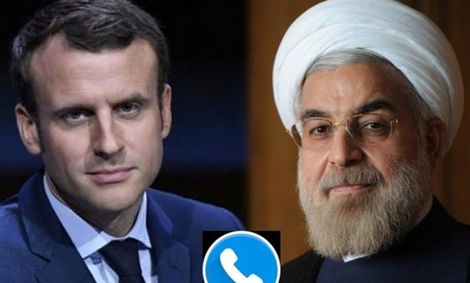 گفتوگوی تلفنی روحانی و مکرون