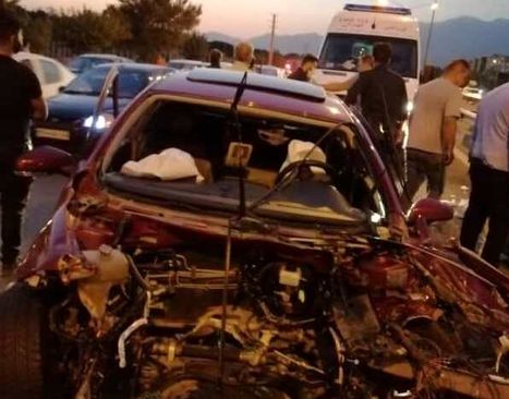 ۳ فوتی و ۲ مصدوم در تصادف محور جاده چادگان &#8211; اصفهان