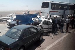 تصادف زنجیره ای در چابهار/ ۶ نفر مصدوم شدند