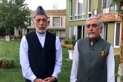 حامد کرزی و عبدالله عبدالله در حصر خانگی به سر می‌برند