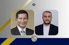 گفتگوی تلفنی وزیران خارجه ایران و سنگاپور